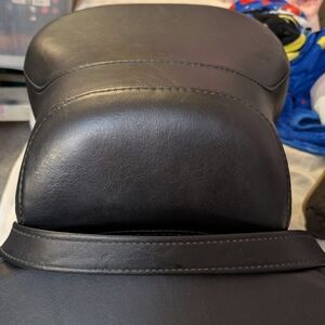 Harley Davidson black leather Passenger seat addition